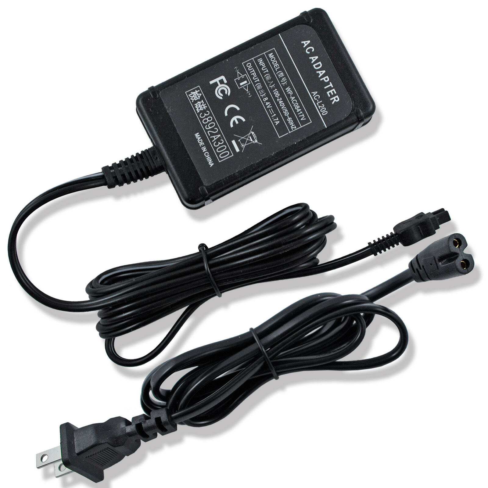 CBK AC Adapter Charger Power Supply for Sony DCR-HC19E DCR-HC28 DCR-HC24E DCR-HC38 DCR-DVD8 DCR-HC30 DCR-HC32 DCR-HC20 DCR-HC21 DCR-HC85 DCR-HE85E DCR-HC90 DCR-HC90E DCR-HC94 AC-200D AC-200B 